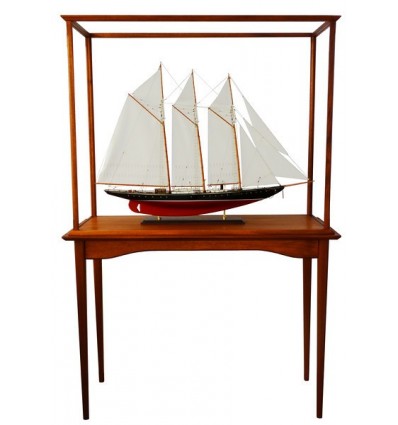Display Cases - - Display case Acrylic with classic mahogany frame and legs - Abordage