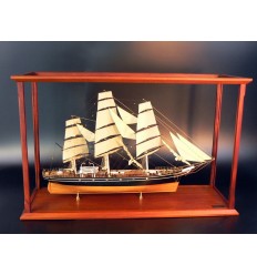 Display case Acrylic with classic mahogany frame