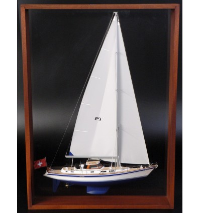 Custom Half Models - Hallberg-Rassy - Hallberg-Rassy 53 Framed Half Model - Abordage