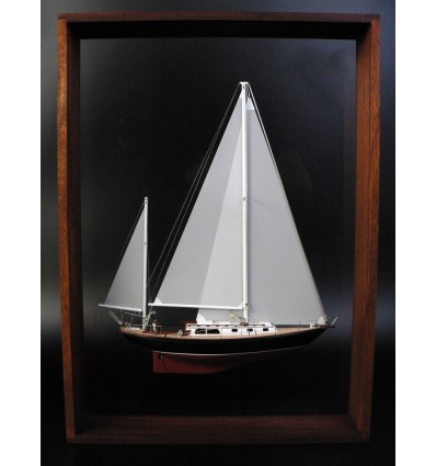 Custom Half Models - Luders Marine Construction Company - Luders 36 Framed Half Model - Abordage