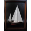 Custom Half Models - Luders Marine Construction Company - Luders 36 Framed Half Model - Abordage