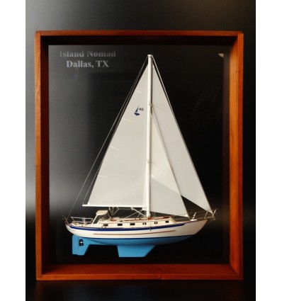 Custom Half Models - Pacific Seacraft - Pacific Seacraft 40 Framed Half Model - Abordage