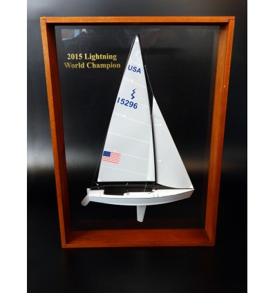 Custom Half Models - International Lightning Class - International Lightning Class framed half model - Abordage