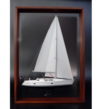 Custom Half Models - Jeanneau - Jeanneau 37.1 Sun Odyssey framed half model - Abordage