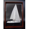 Custom Half Models - Jeanneau - Jeanneau 37.1 Sun Odyssey framed half model - Abordage