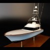 Custom Desk Models - Hatteras - Hatteras 63 GT desk model - Abordage
