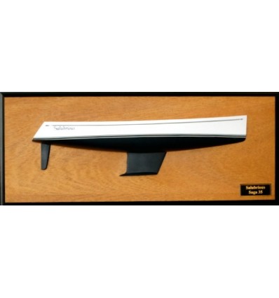 Custom Half Models - - Saga 35 flush deck half hull - Abordage