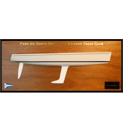 Custom Half Models - Farr - Farr 40 half hull trophy - Abordage