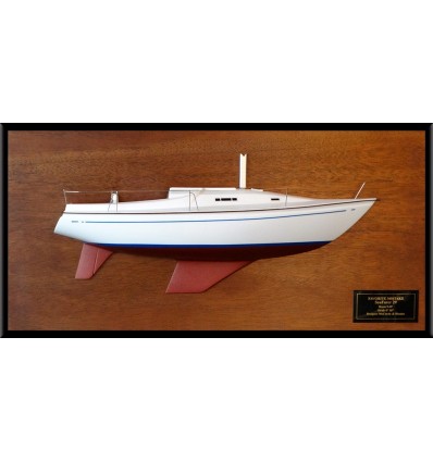 Custom Half Models - Seafarer Yachts - Seafarer 29 half model with deck details - Abordage