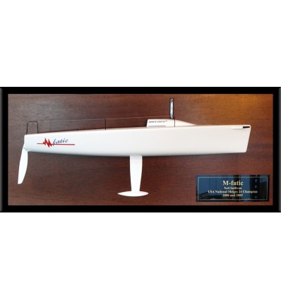 Custom Half Models - Melges - Melges 24 half model with deck details - Abordage