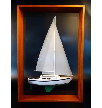 Custom Half Models - Ericson Yachts - Ericson 27 framed half model - Abordage