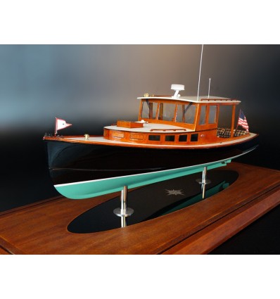 Custom Models - D.N. Hylan & Assoc. Boatbuilders - POSTHASTE IV, a 34 ft lobsterboat-inspired day cruiser, custom model - Aborda
