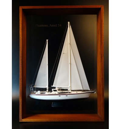 Custom Half Models - Amel - Amel 54 framed half model - Abordage