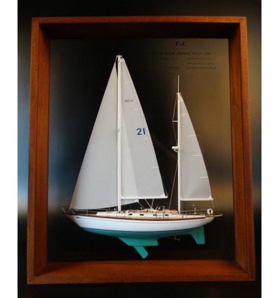 Custom Half Models - - F&C 44 Ketch framed half model - Abordage