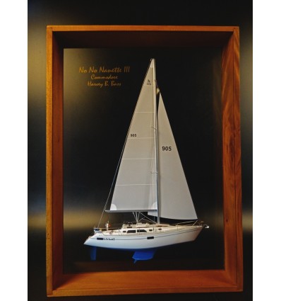Custom Half Models - - Hunter Legend 37.5 framed half model - Abordage