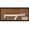 Custom Half Models - - Penguin 11 sailing dinghy, half hull - Abordage