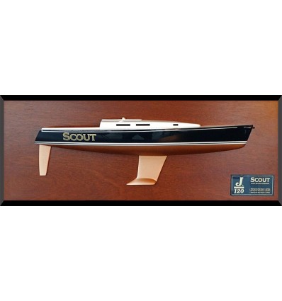 Custom Half Models - JBoats - J120 Half hull with cabin and cockpit but No detail - Abordage