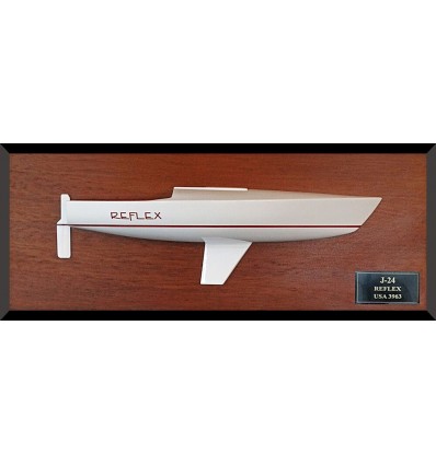 Custom Half Models - JBoats - J24 custom half model with cabin and cockpit only - Abordage