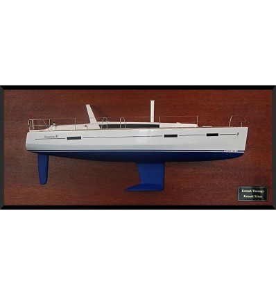 Custom Half Models - Beneteau - Beneteau Oceanis 41 custom half model with deck details - Abordage