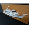 Custom Half Models - - Fleming 53 power boat half model with deck details - Abordage