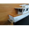 Custom Half Models - - Fleming 53 power boat half model with deck details - Abordage