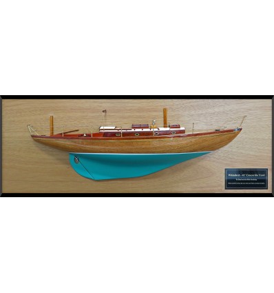 Custom Half Models - - Concordia Yawl 41 custom half model with deck details - Abordage