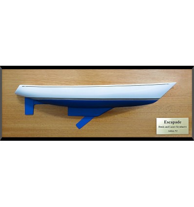 Custom Half Models - JOHN G. ALDEN DESIGN - Alden 52 centerboard half hull - Abordage