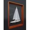 Custom Half Models - Jeanneau - Jeanneau 50 DS framed half model - Abordage
