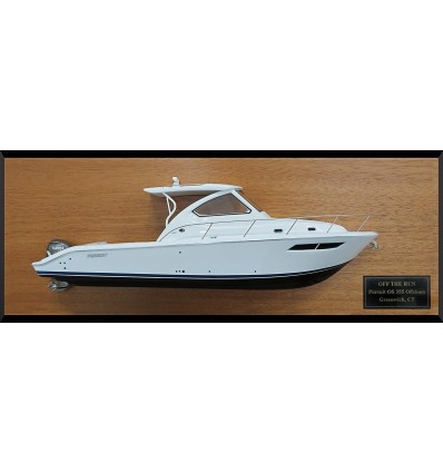 Custom Half Models - Pursuit - Pursuit OS 355 Offshore custom half model with deck details - Abordage
