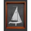 Custom Half Models - International Lightning Class - Lightning framed half model - Abordage
