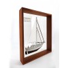 Custom Half Models - Island Packet Yachts - Island Packet 32 framed half model - Abordage