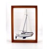 Custom Half Models - - Hunter 27 framed half model - Abordage