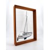 Custom Half Models - - Hunter 27 framed half model - Abordage