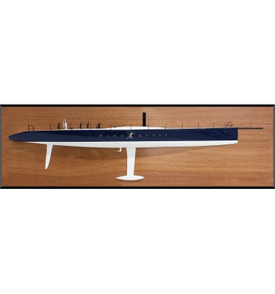 Custom Half Models - Reichel-Pugh - Reichel-Pugh Yacht Design, Windquest 86 half model with deck details - Abordage