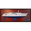 Custom Half Models - Catalina - Catalina 315 custom half model with deck details replica - Abordage