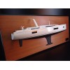 Custom Half Models - Beneteau - Beneteau Oceanis 54 custom half model with deck details but no railing - Abordage