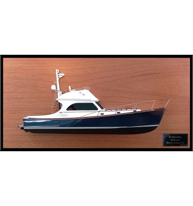 Custom Half Models - Hinckley - Hinckley Talaria 44 FlyBridge custom half model with deck details - Abordage