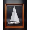 Custom Half Models - Beneteau - Beneteau Oceanis 55 Framed Half Model - Abordage