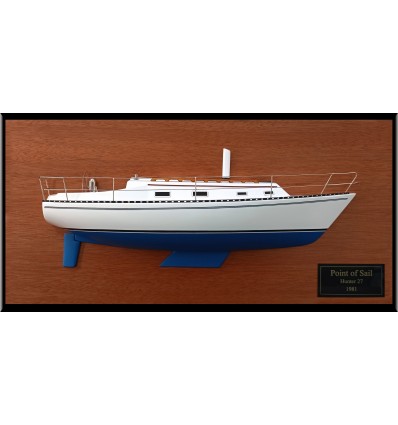 Custom Half Models - - Hunter 27 half model with deck details - Abordage