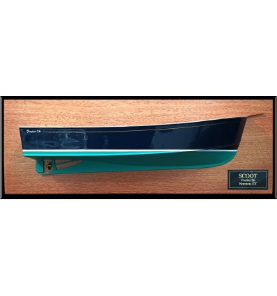 Custom Half Models - - Fortier 26 flush deck custom half hull - Abordage