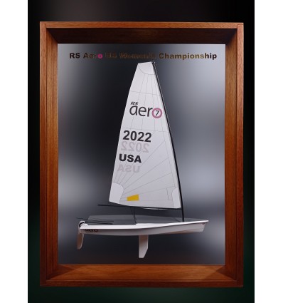 Custom Half Models - RS Sailing - RS Sailing Aero 7 Trophy - Framed Half Model - Abordage