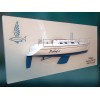 Custom Half Models - Beneteau - Beneteau First 310 custom half model with a modern white backboard - Abordage