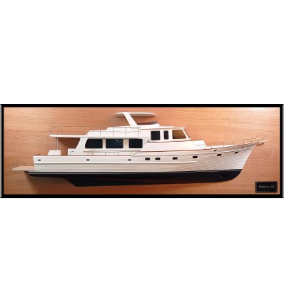 Custom Half Models - - Fleming F85 open FlyBrige custom half model - Abordage