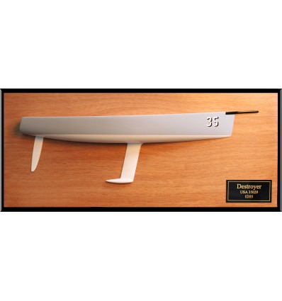 Custom Half Models - Nelson Marek Yacht Design - Nelson-Marek 1D35 -custom half hull with backboard - Abordage