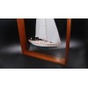 Tartan 42 Framed half model with mast and sails