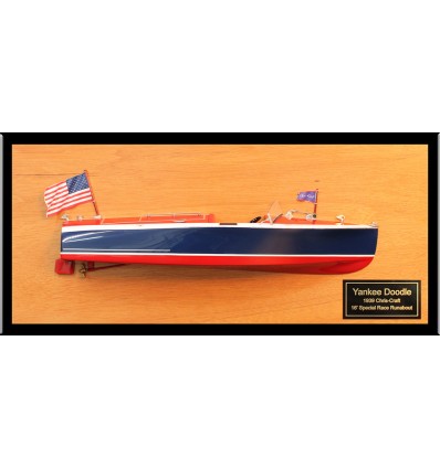 16’ Special Race Runabout of 1939 custom half model with deck details