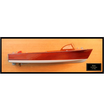 Hutchinson 23’ Utility - 1947 custom half model with deck details