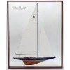 Half models with wooden frame - - Endeavour I 1934 - Abordage