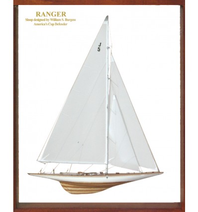 Half models with wooden frame - - Ranger 1937 - Abordage
