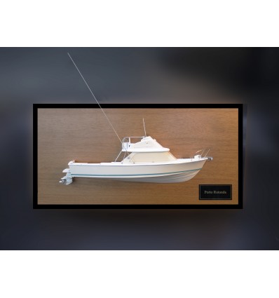 Bertram 31 amazing half model with deck details